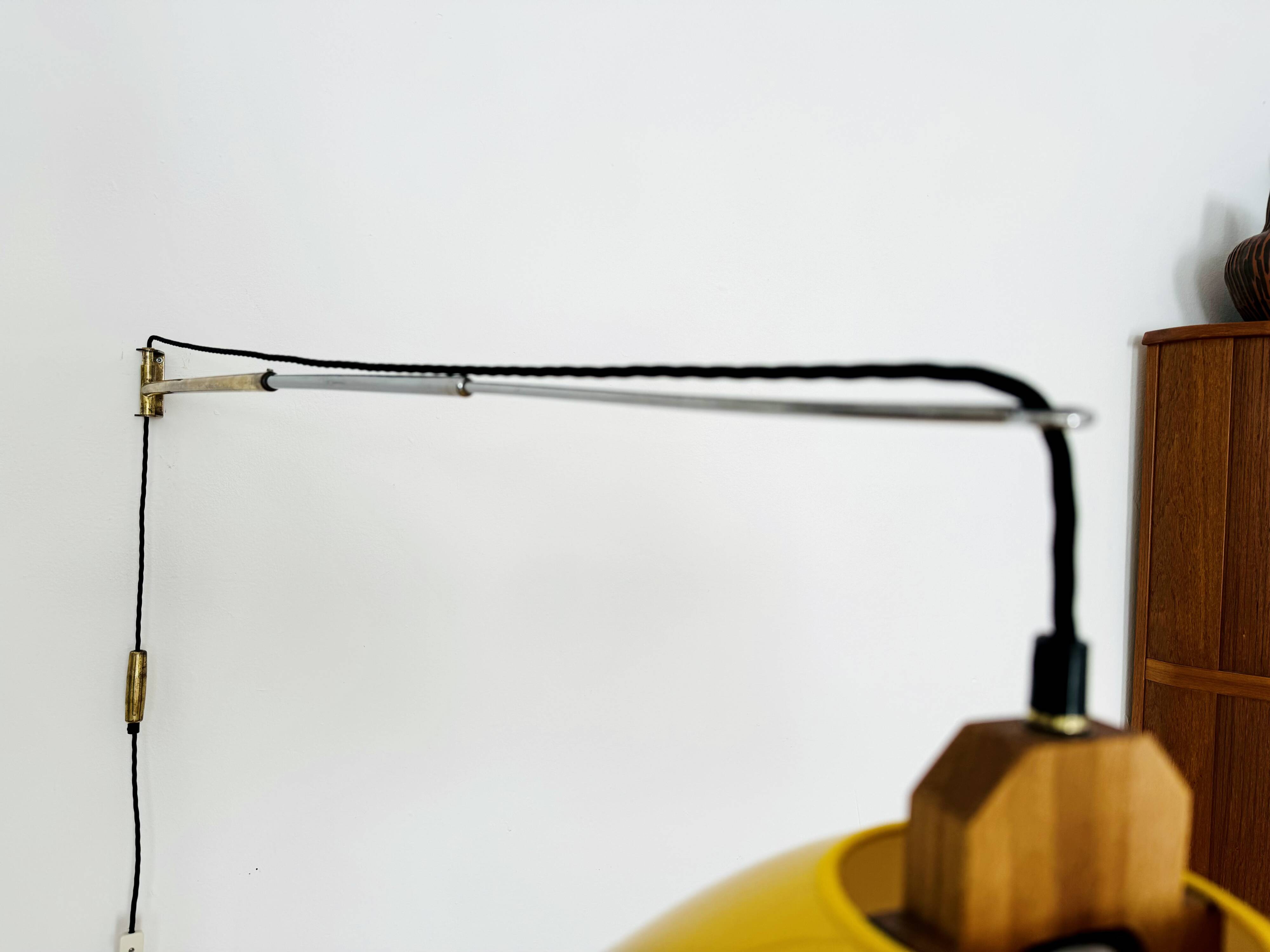 Large Adjustable Brass Wall Lamp