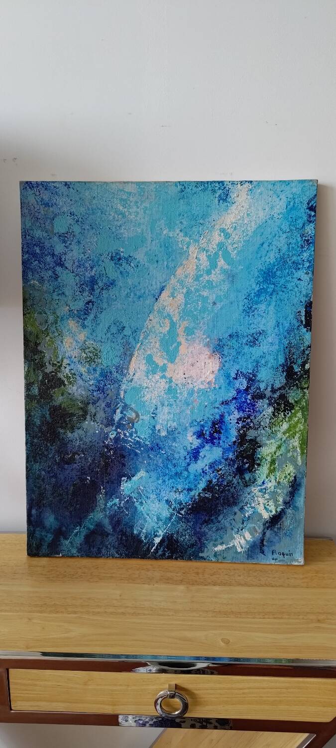 Iris Raquin painting