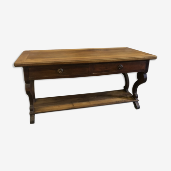 Walnut table draper XIX century