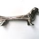 Set of 9 art deco animal knife holders
