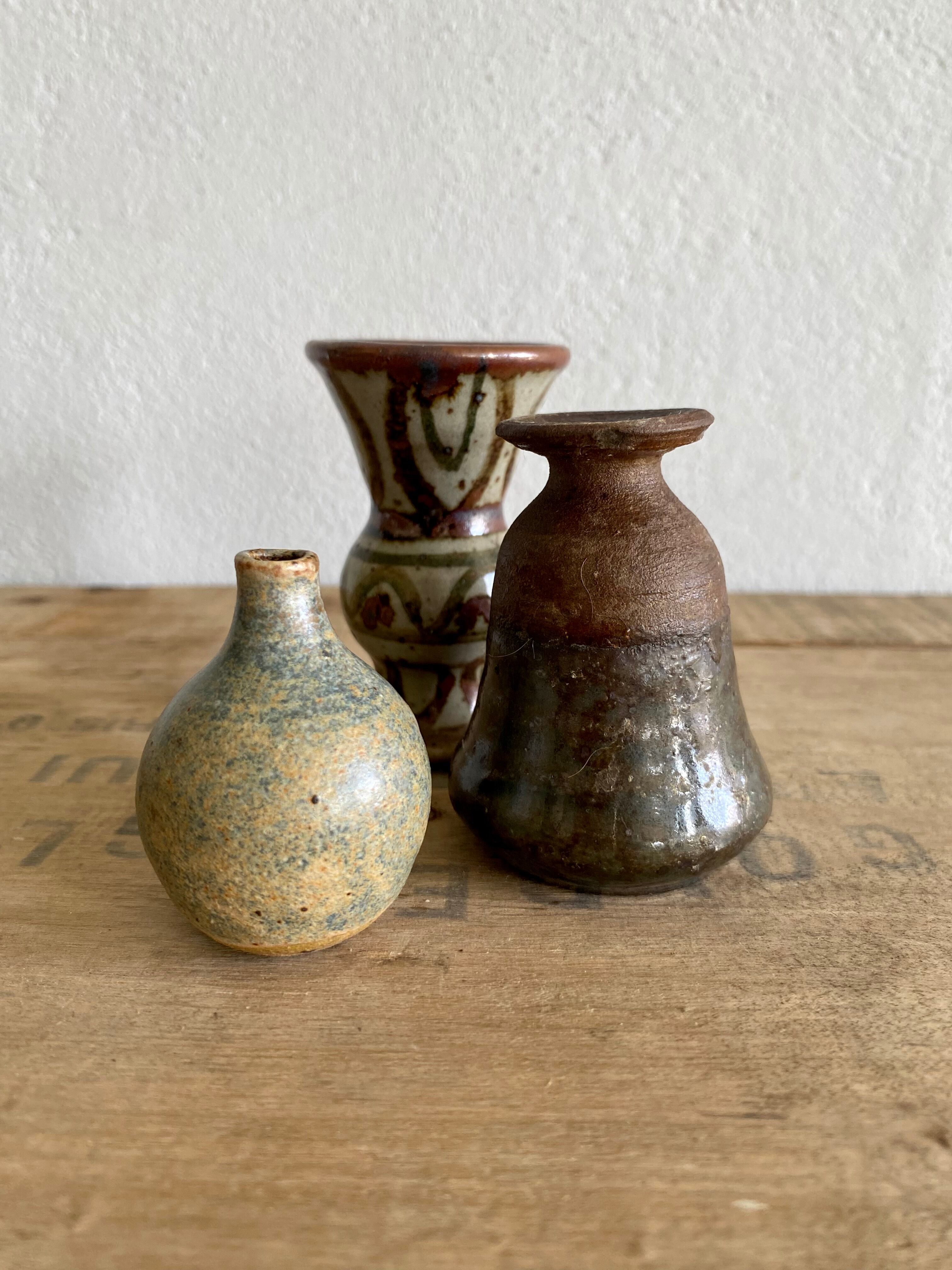 Trio of vases
