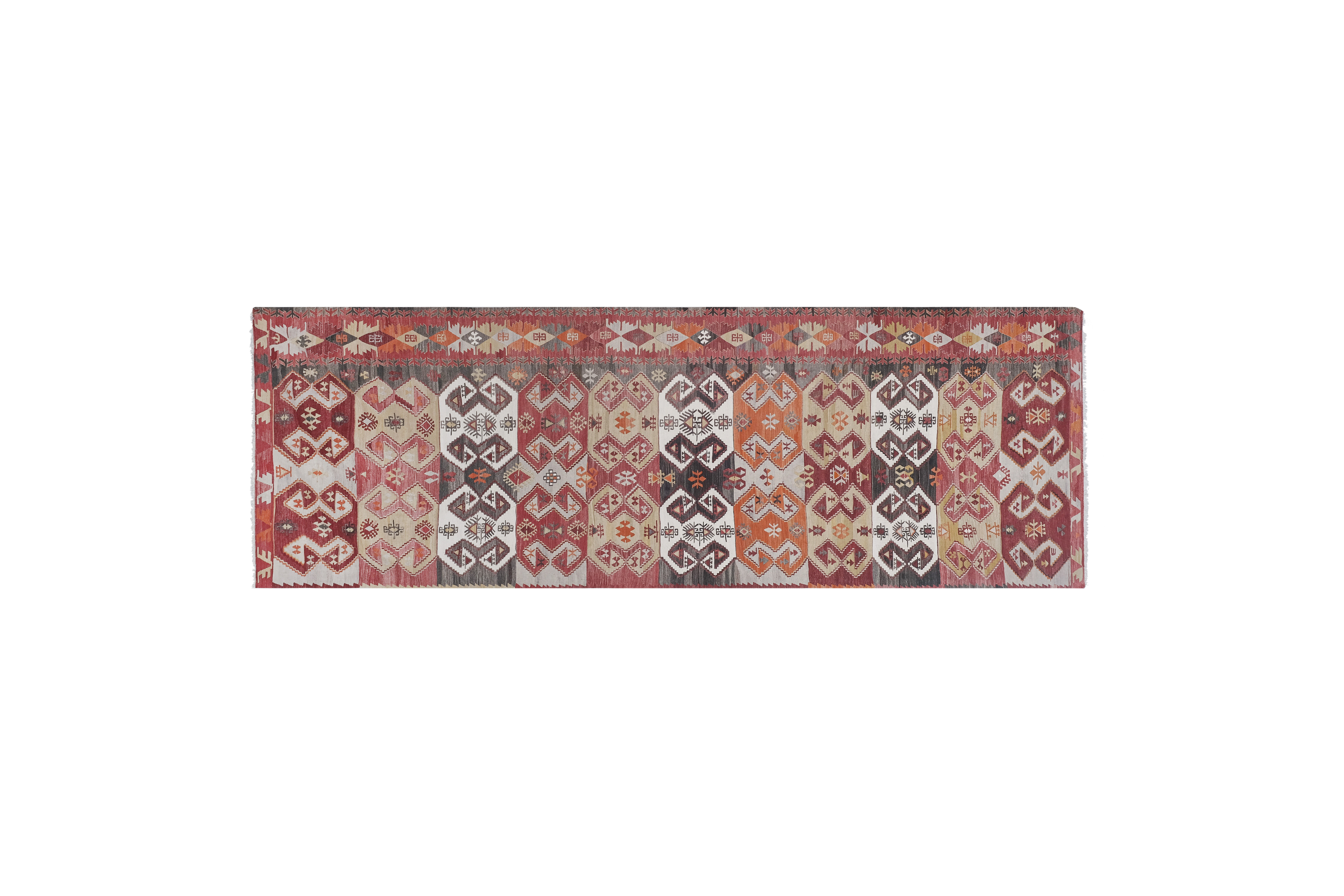 Vintage Turkish rug from Oushak, handwoven 150x440 cm