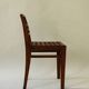 3 chairs model 103 with a lattice seat by René Gabriel, 1940s