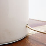 20th-century white opaline glass table lamp