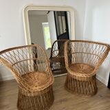 Rattan armchair