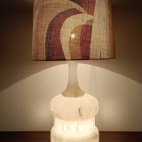 Vintage lamp from 1970 in alabaster - Italian lampshade