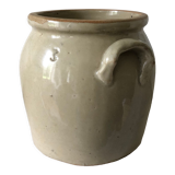 Eared stoneware pot