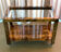 Bar cart desserte goat skin vellum