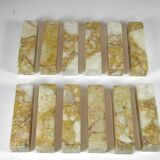 Case of 12 marble knife holders