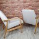 Une paire de fauteuils rénovés "LIS", Fox, Pologne années 1960