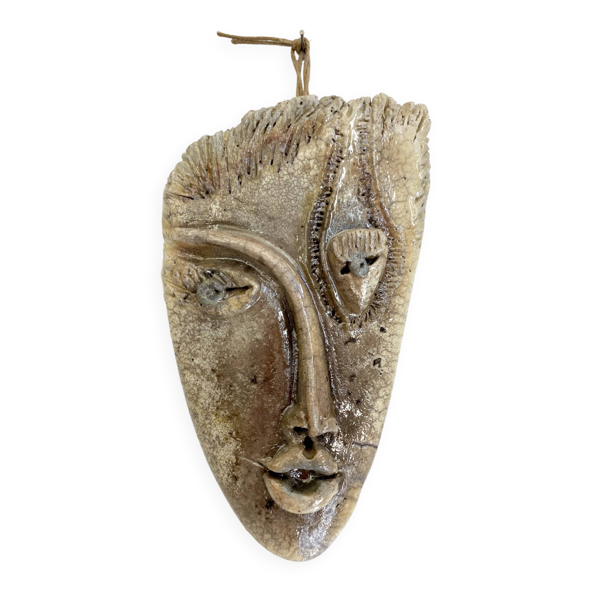 Ceramic wall-mounted head, 1970s