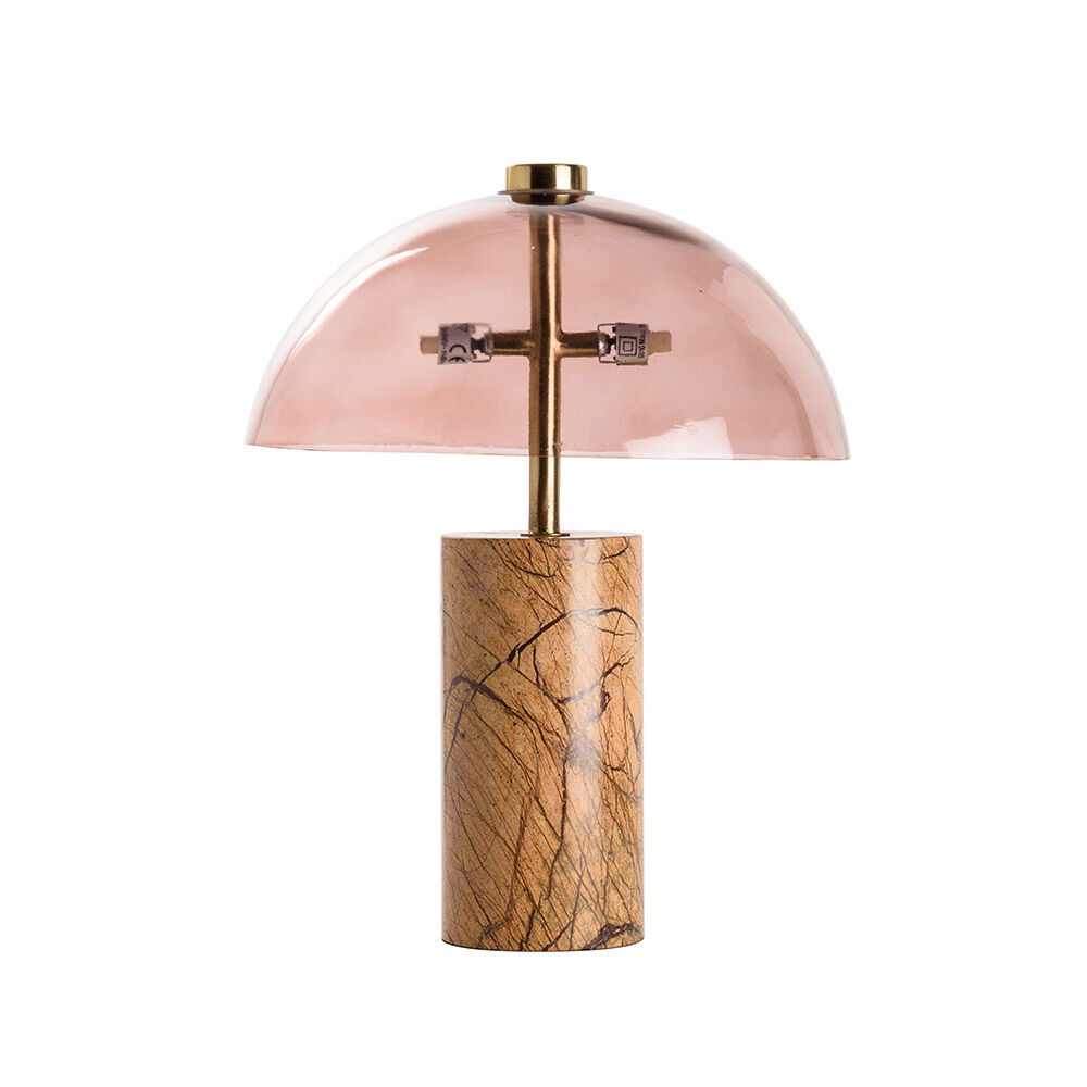 LAMPE TABLE PIED MARBRE GR-GU10