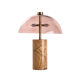 LAMPE TABLE PIED MARBRE GR-GU10