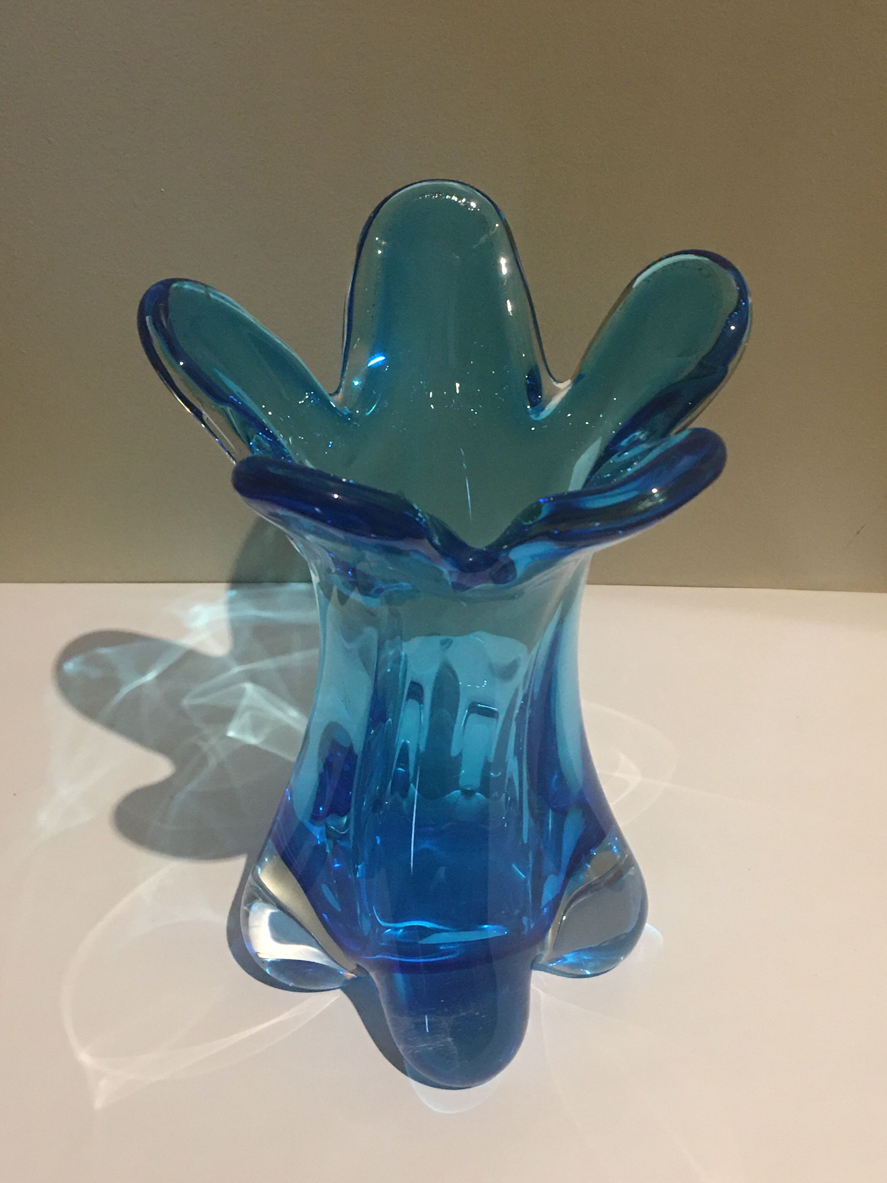 Vintage vase blown glass