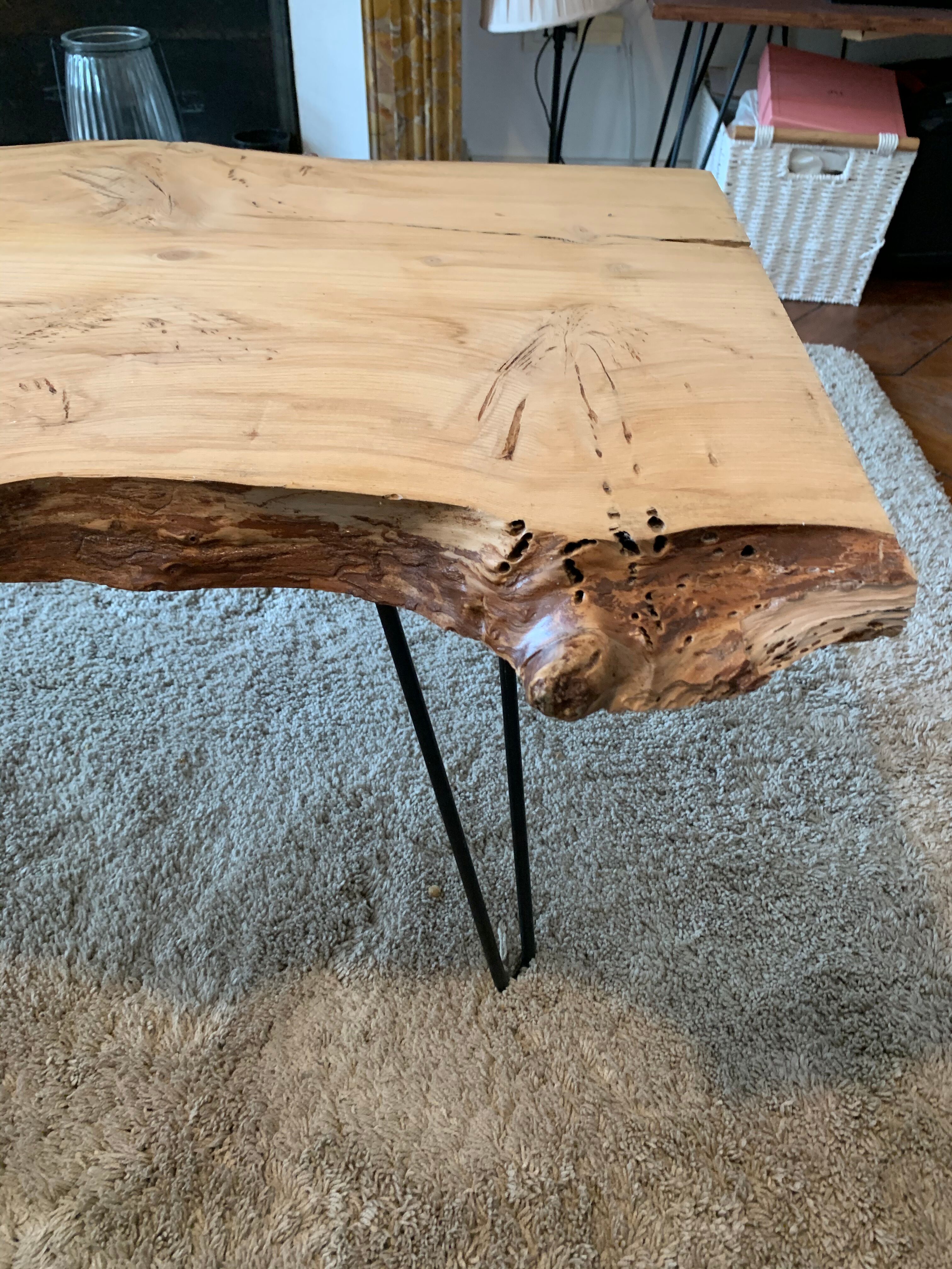 Wooden coffee table