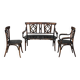 Baumann living room, 1910, bench, armchair and bistro chair