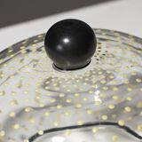 Yellow spotted glass sugar bowl, 1930s