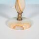 Bohemian table lamp from the 60s/70s, onyx and brass regency.
