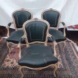 Louis XV style bergere armchair