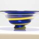 Blue art glass bowl, 1960s