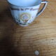 Ancient Cup And Saucer In Porcelain First Communion
