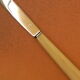 Set of 11 cheese knives or vintage dessert stainless steel blade.