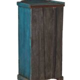 Indian buffet antique blue wardrobe teak wood patina and original piece