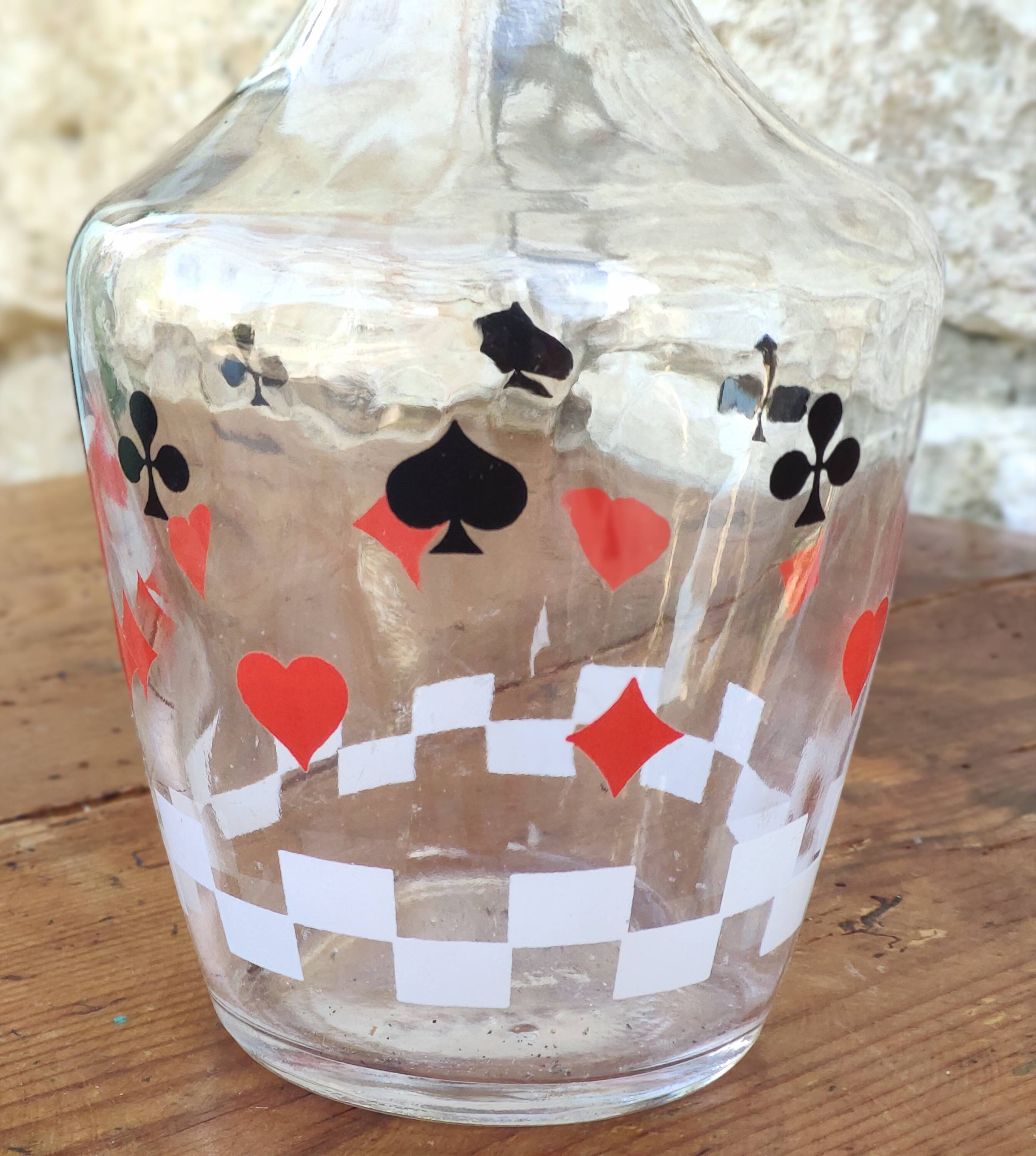 Carafe jeux de cartes