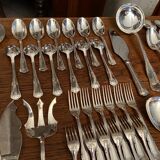 Cutlery 168 pieces silver metal Saint Médard Louis XV style
