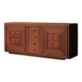 Buffet Art Déco en chêne, France, vers 1940