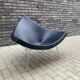 Vitra Coconut Chair de George Nelson, cuir noir