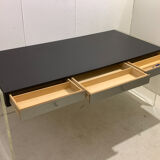 Mid-Century Modern Desk by Poul Nørreklit For Georg Petersens Møbelfabrik, Wood and Plexiglass, 1970