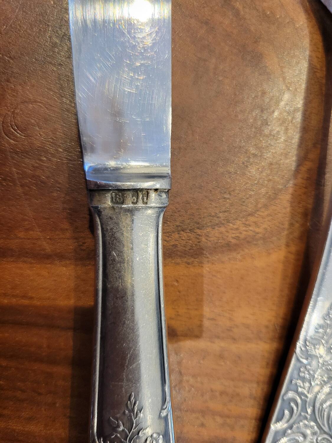 49-piece silver flatware set