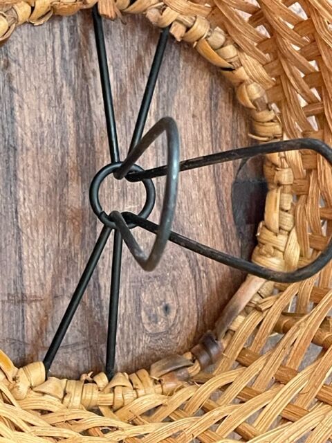 Vintage rattan lampshade