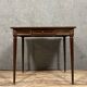 Parisian Louis XVI style desk in mahogany and gilded bronze