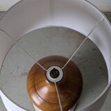Solid elm lamp - 1970s