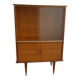 Meuble vitré en chêne, années 70