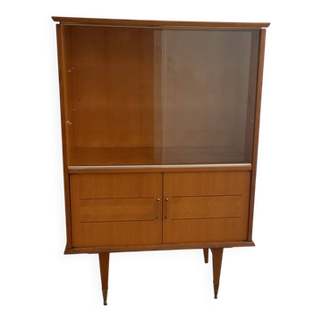 Oak display cabinet from the 1970s