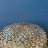 Mid-century crystal glass ceiling light