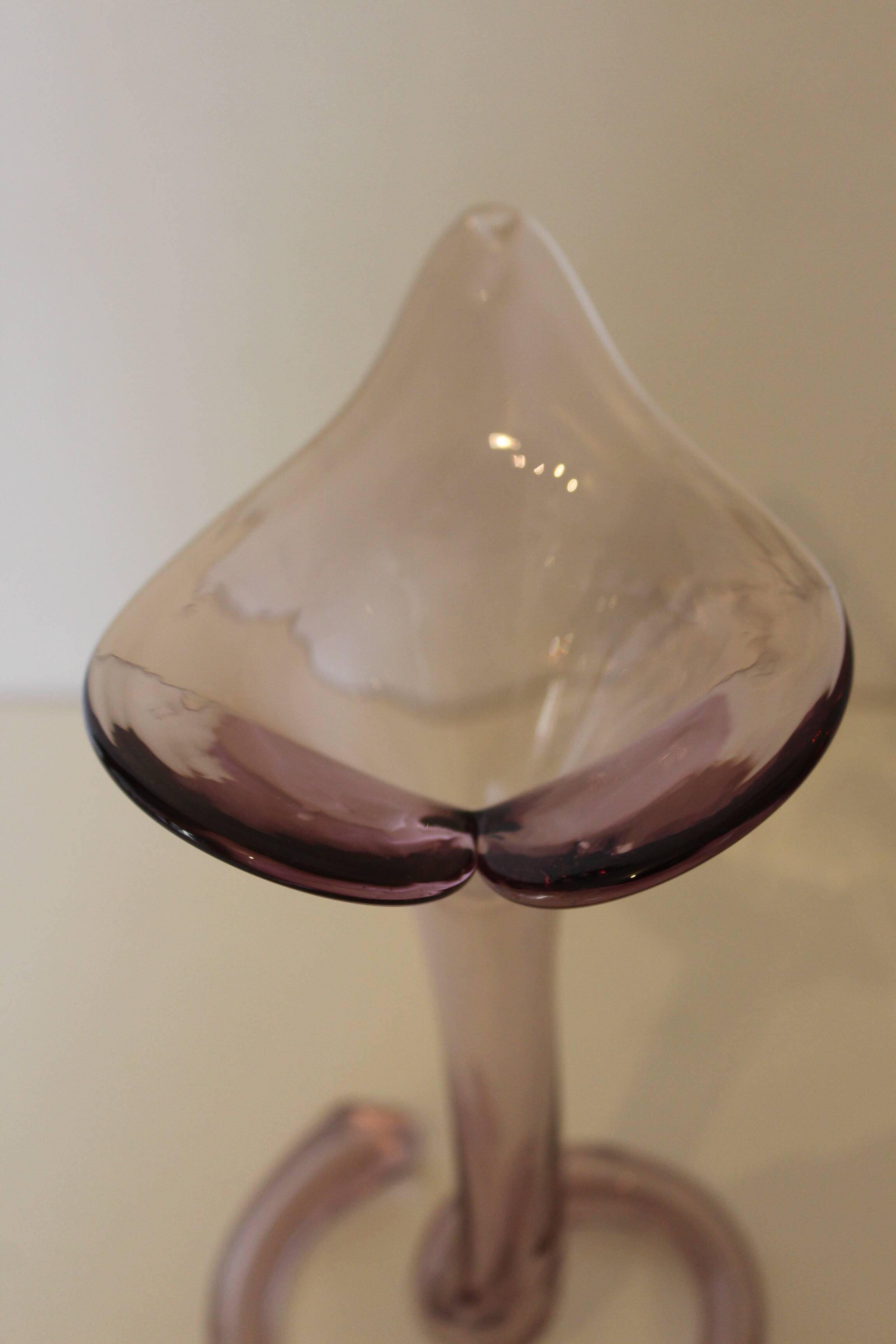 Vase soliflore arum en verre soufflé