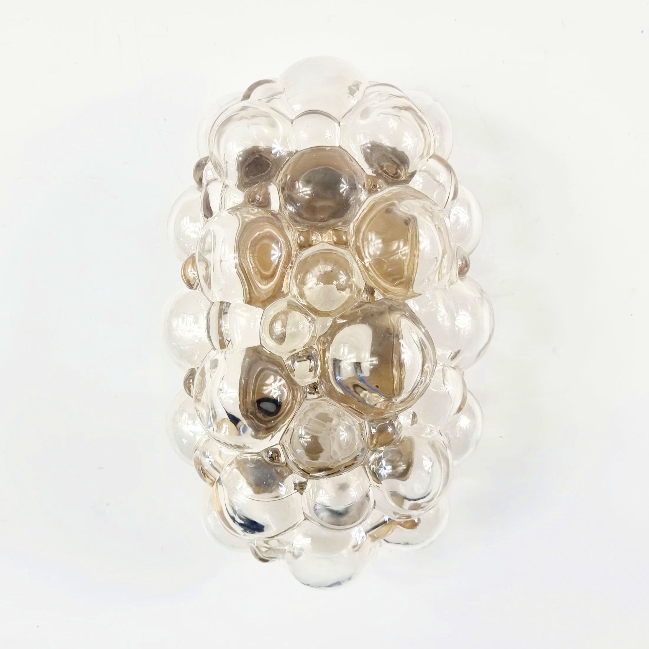Bubble glass wall light by helena tynell for limburg, germany, 1960s