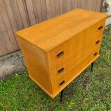 Vintage chest of drawers feet compass gilded brass