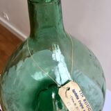 Ancient green demijohn 10L capacity
