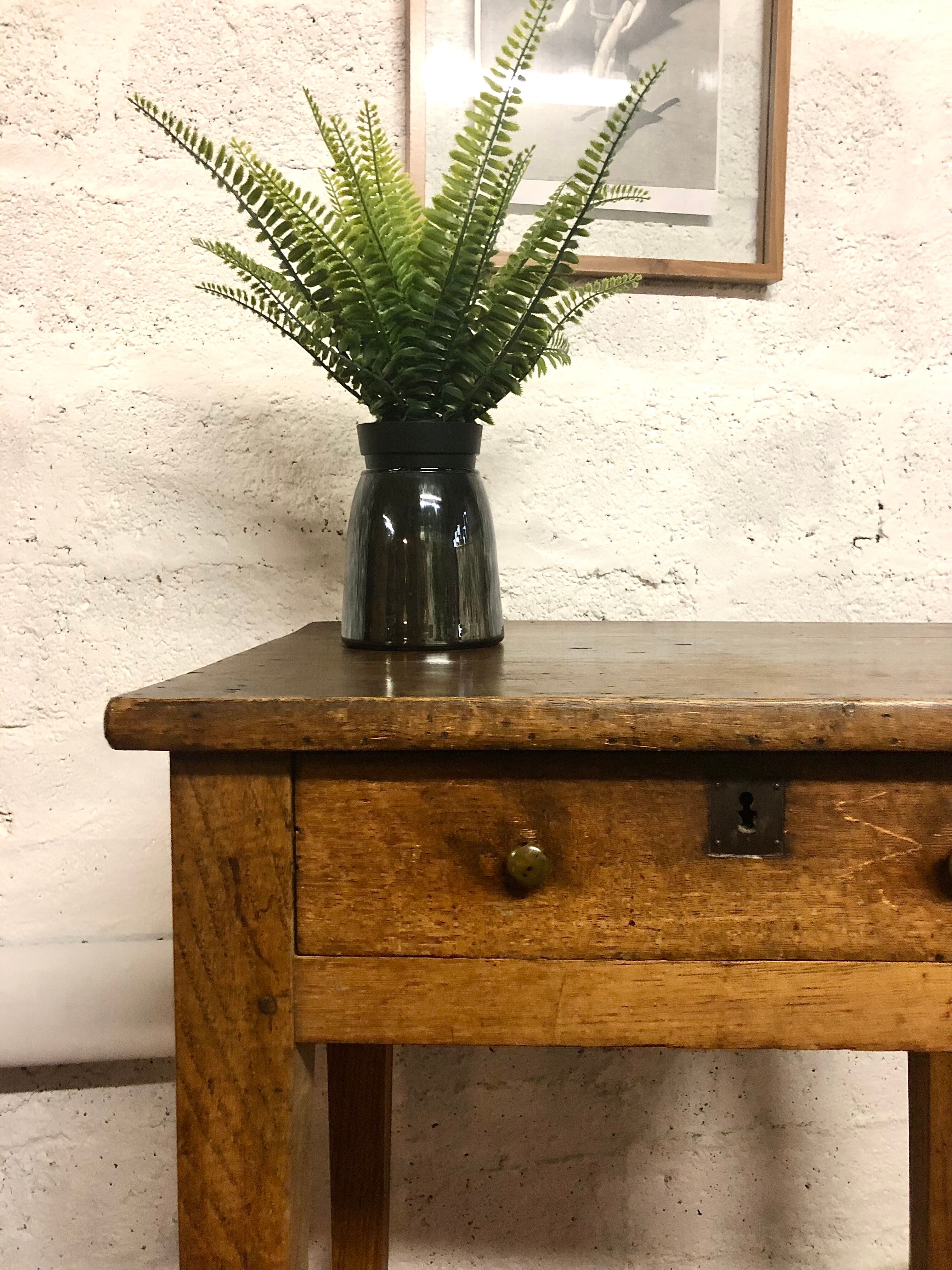 Small farmhouse table with drawer