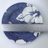 Lot de 12 assiettes Hibiscus
