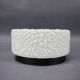 Textured milky glass ceiling light from the mid-century, Czechoslovakia, 1960s.