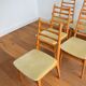 Suite of 6 vintage chairs 1960s