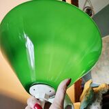 Green opaline pendant light