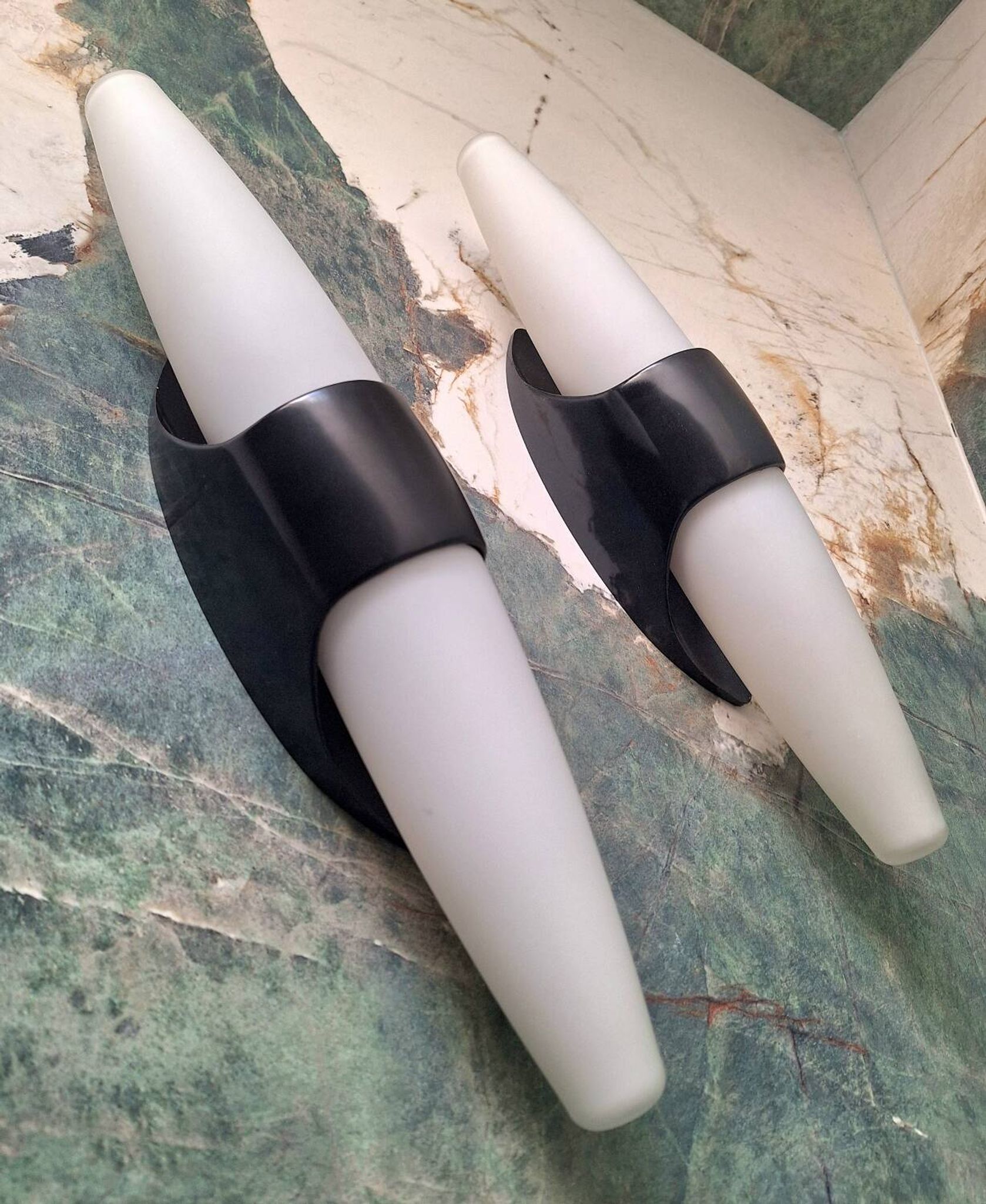 Pair of vintage Bo Niko wall lights, vintage design lighting