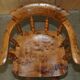 Chaise de bureau pivotante en bois d'if burr - Windsor swivel